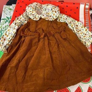 CORDUROY dress with shirt